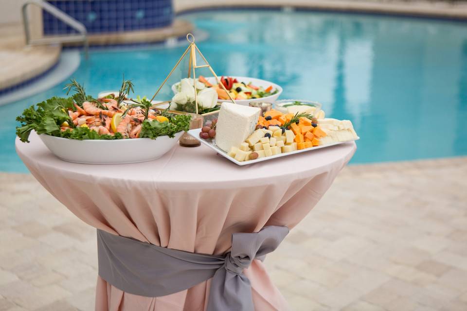 Beachside pool deck