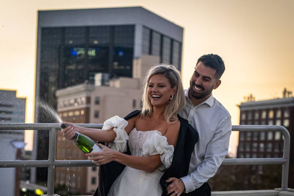 Stunning Rooftop Wedding