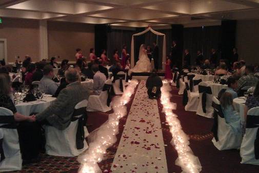 Indoor wedding ceremony