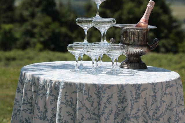 Champagne on South Patio