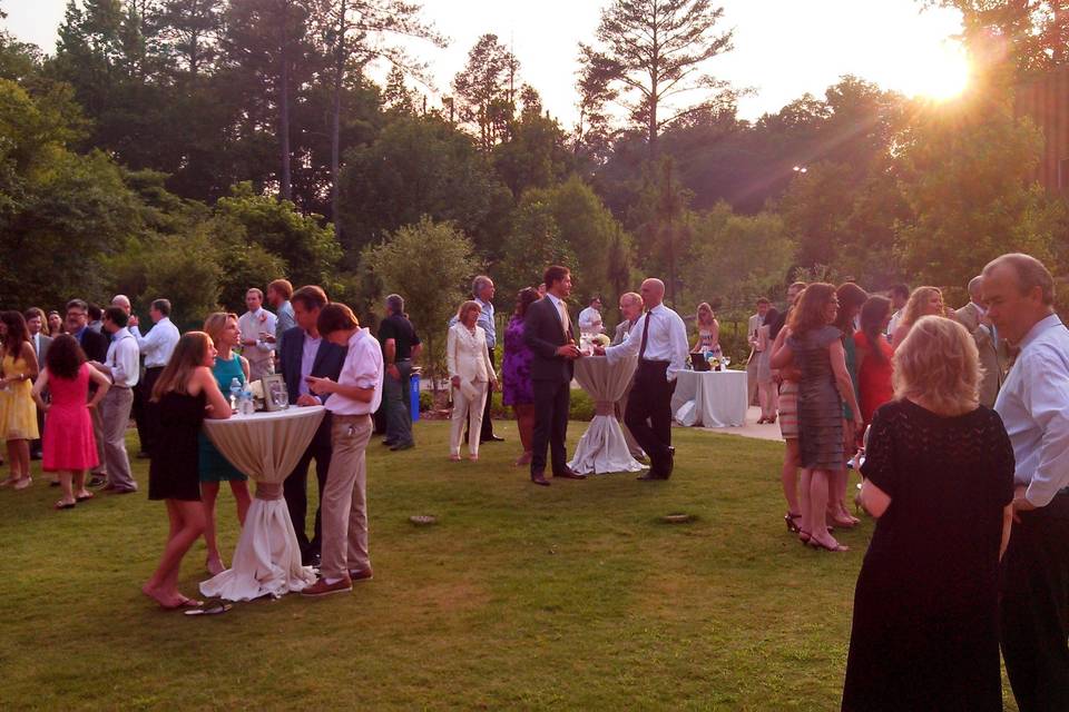 Reception at the pavilion