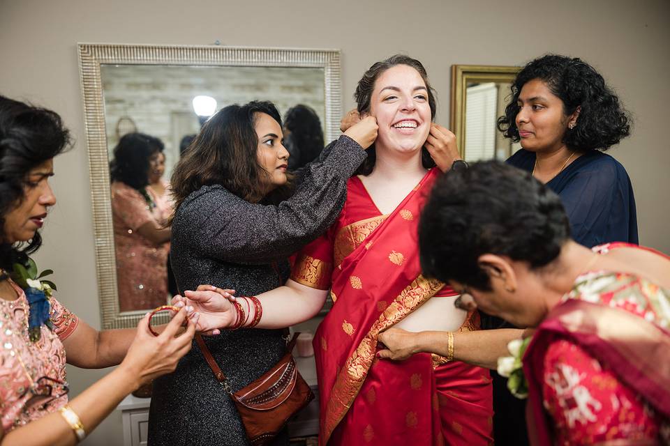 Bride in the Wedding Suite