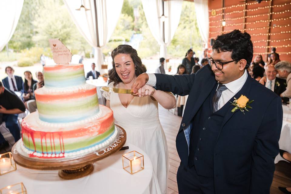 Reception at the pavilion