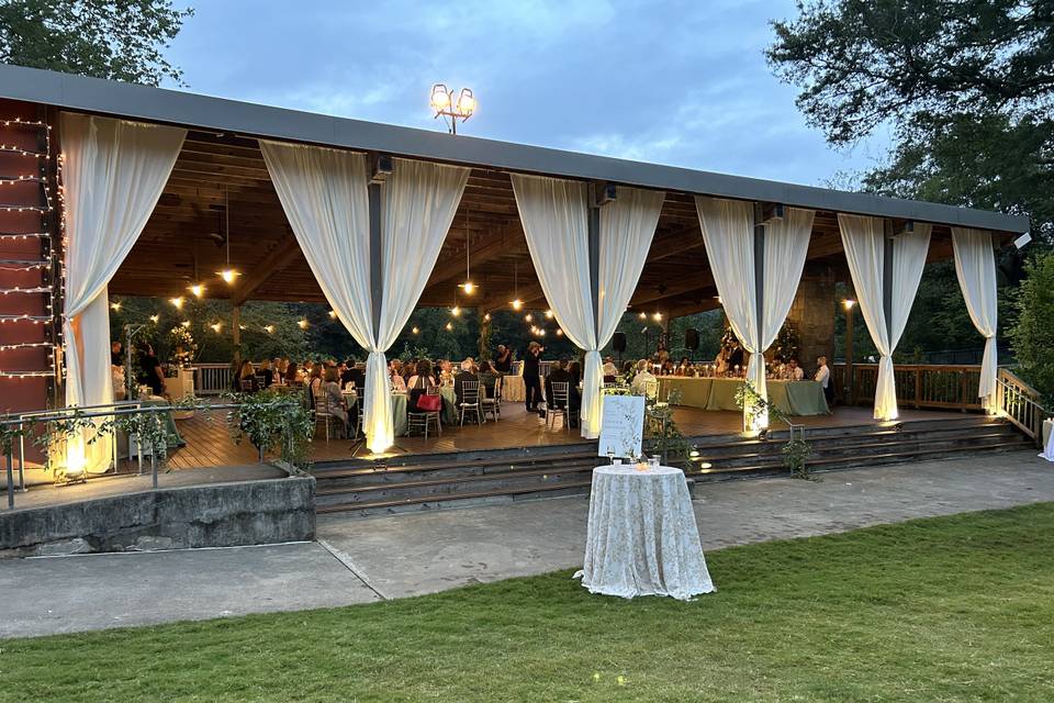 Reception at the pavilion