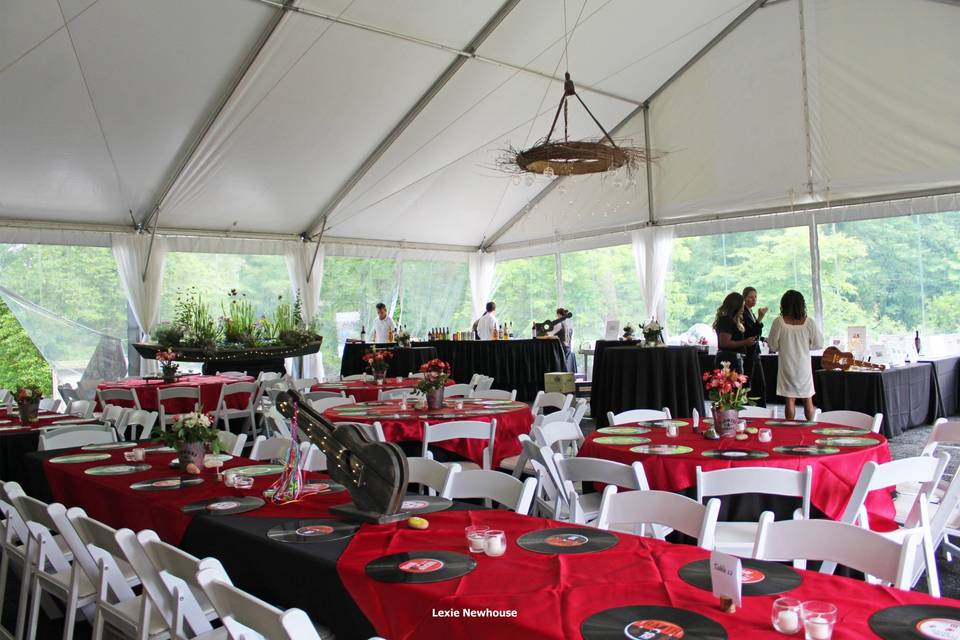 Reception at the pavilion