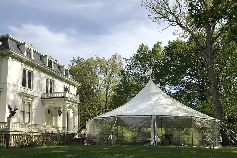 Rain alternative ceremony tent