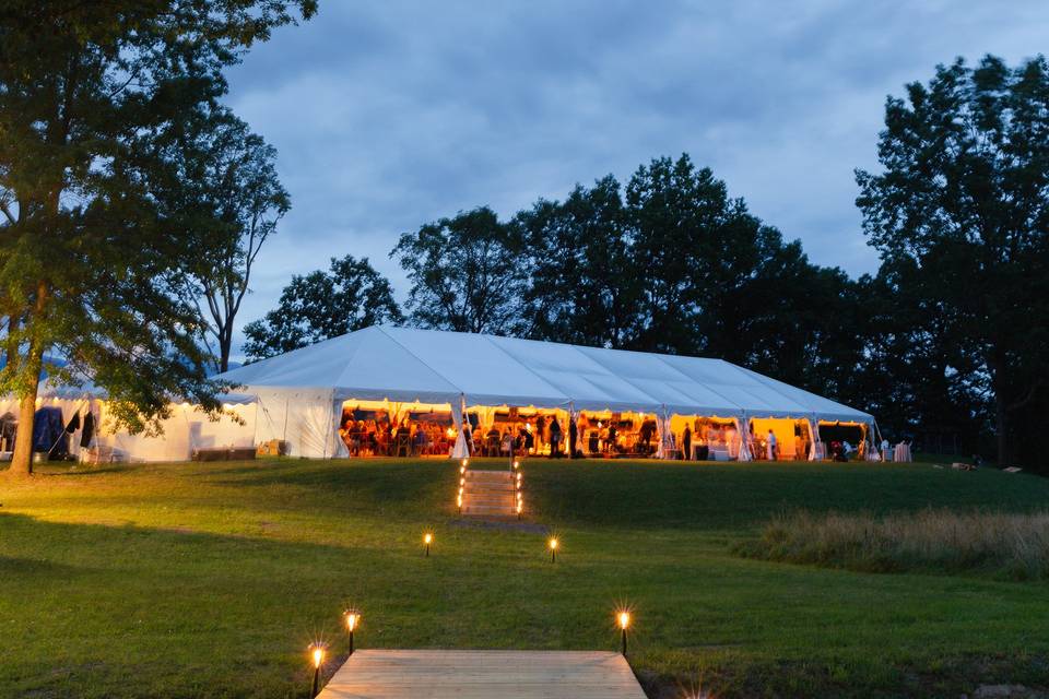 Summer tented wedding