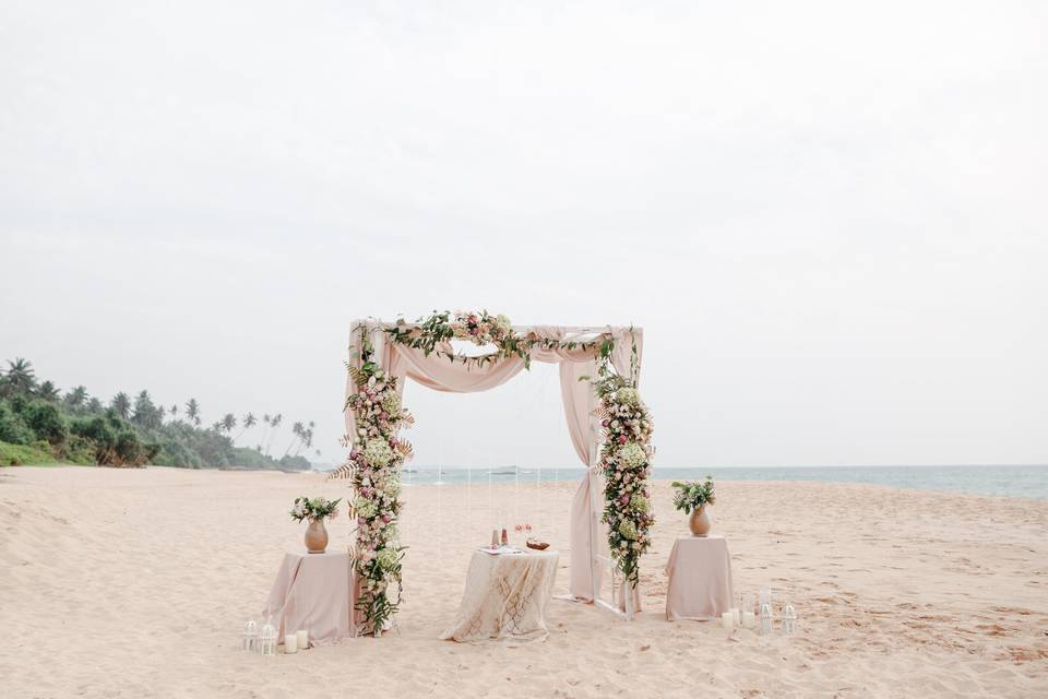 Ceremony setup