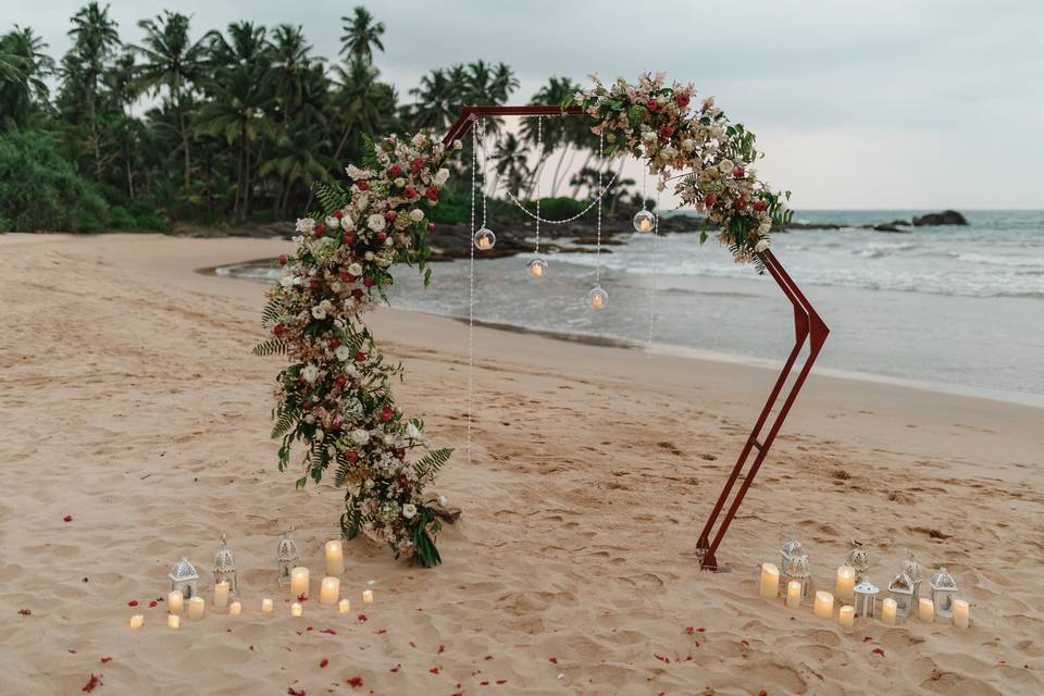 Greenery exotic centerpieces