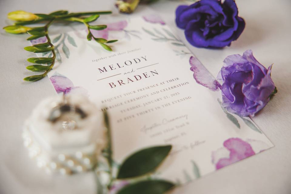 Melody & Braden's Invitation