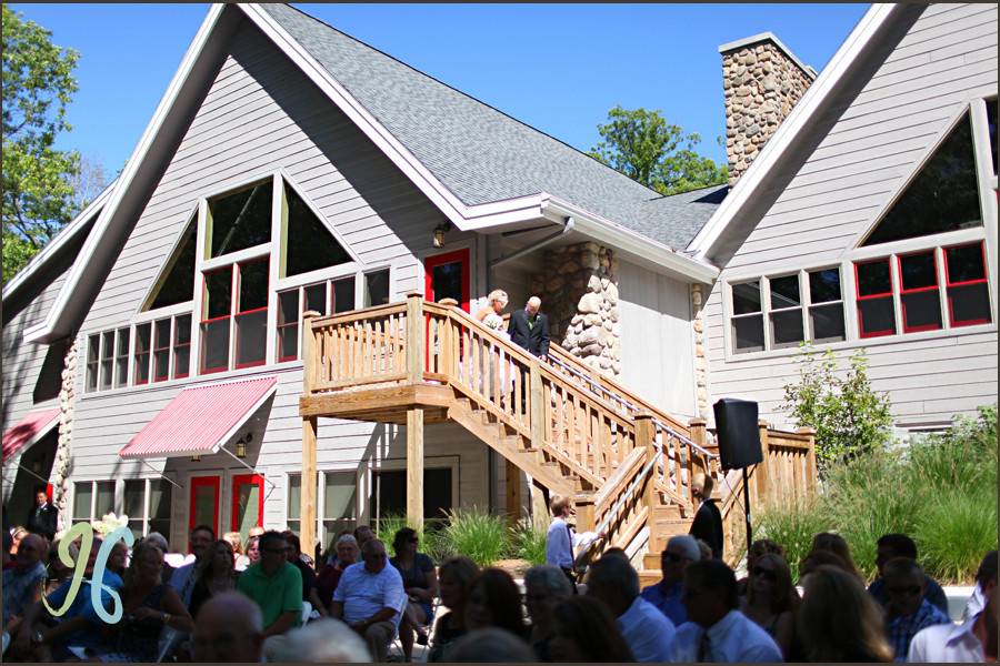 Back of Lang Lodge (Patio)