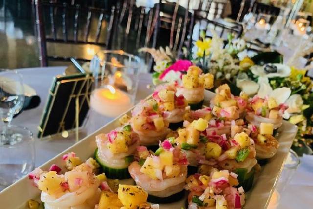 Shrimp canapes
