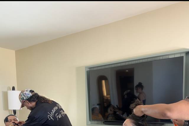 Best friends barber and hairst