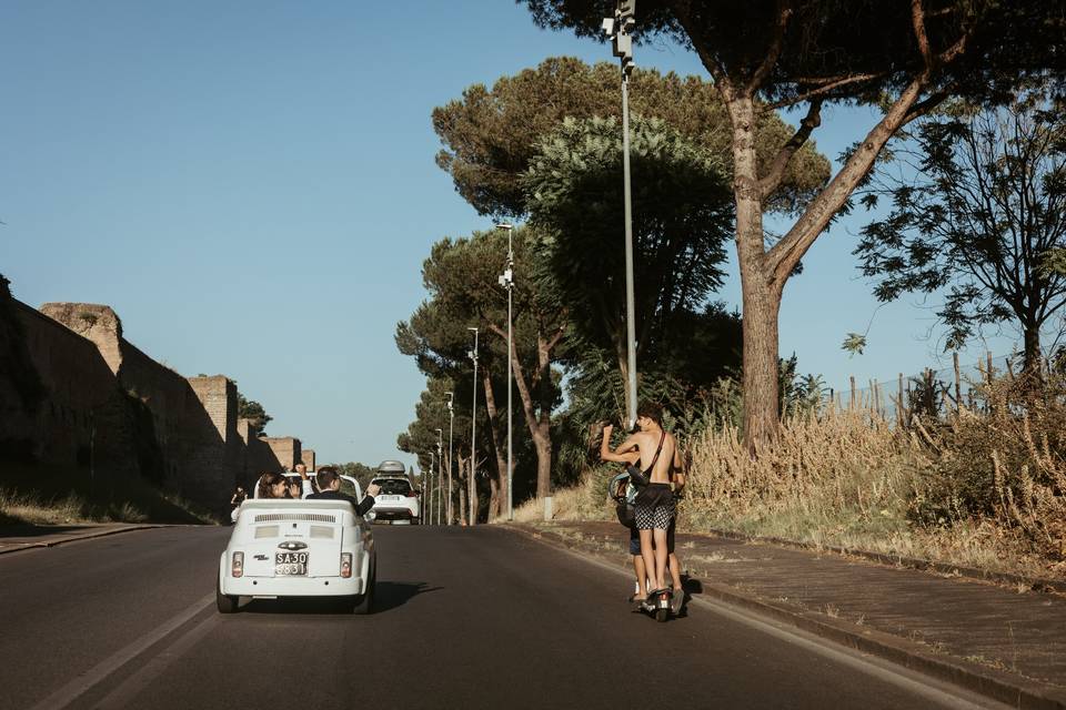 Romantic Couple in Rome