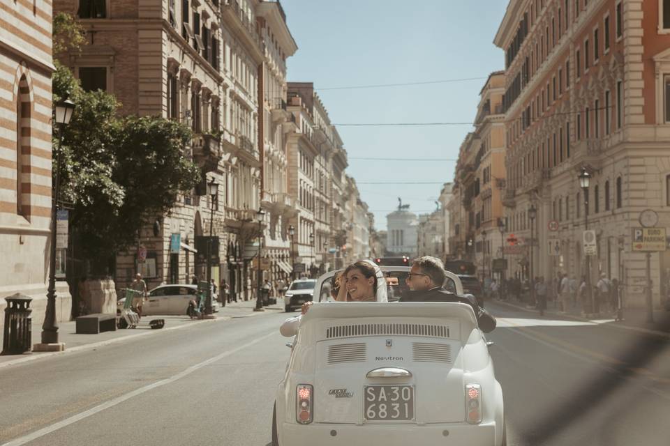 Romantic Couple in Rome