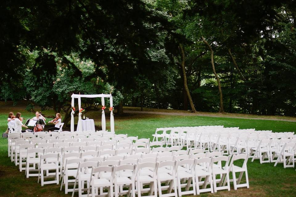 Outdoor chair arrangement