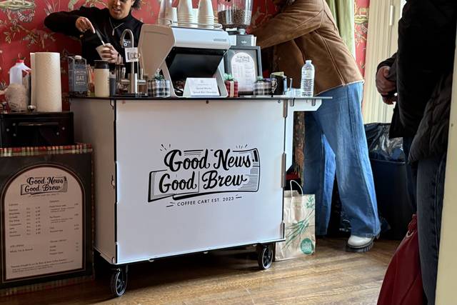 Good News Good Brew Coffee Cart