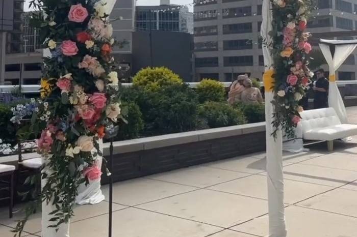 Floral Ball Reception Decor