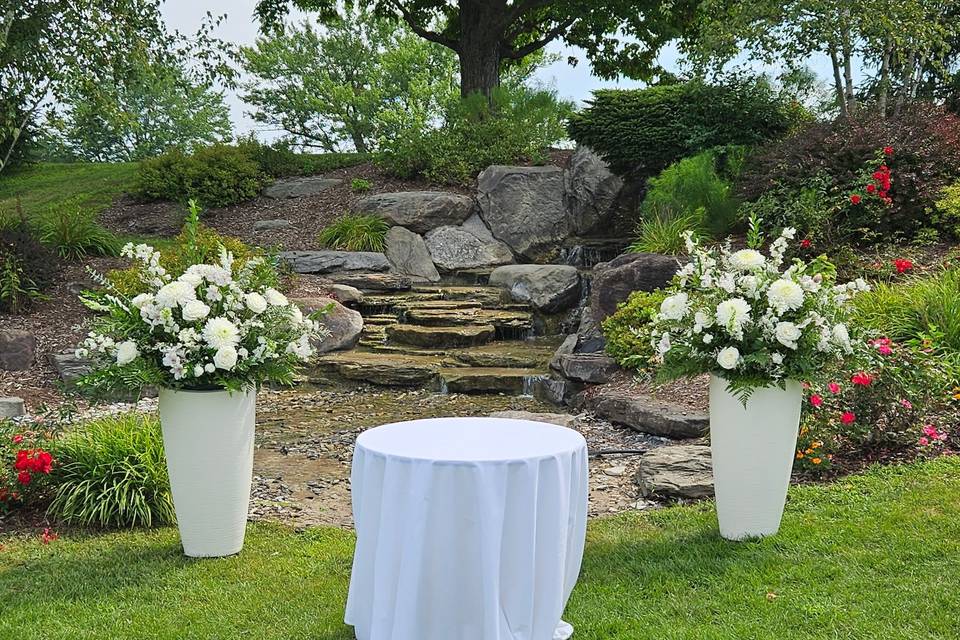 Ceremony, front of aisle