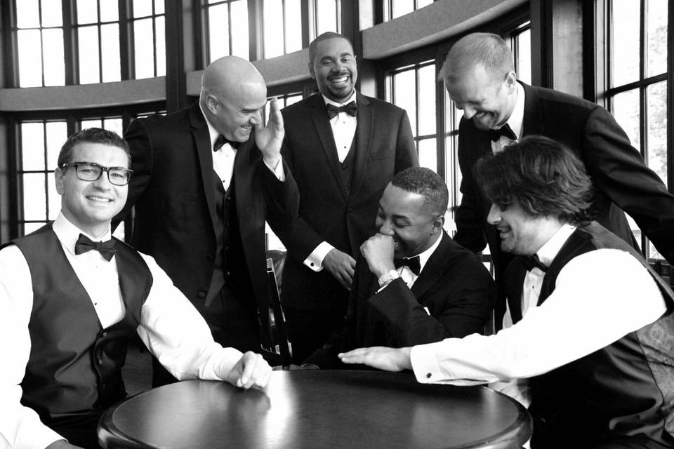 Groom and his groomsmen