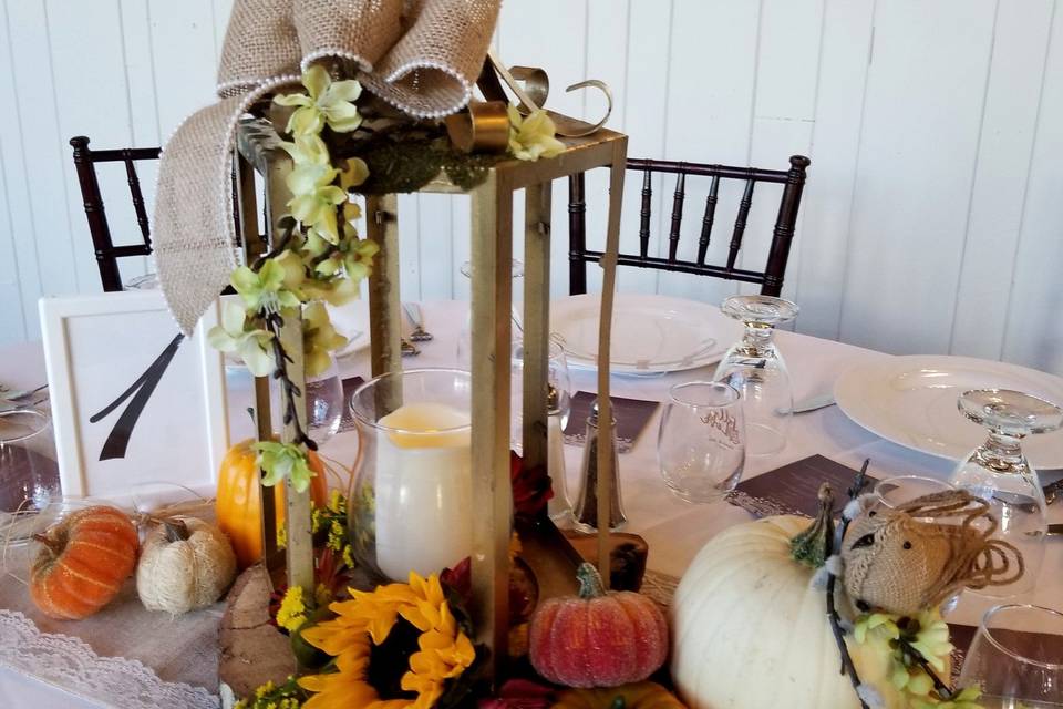 Table with centerpiece