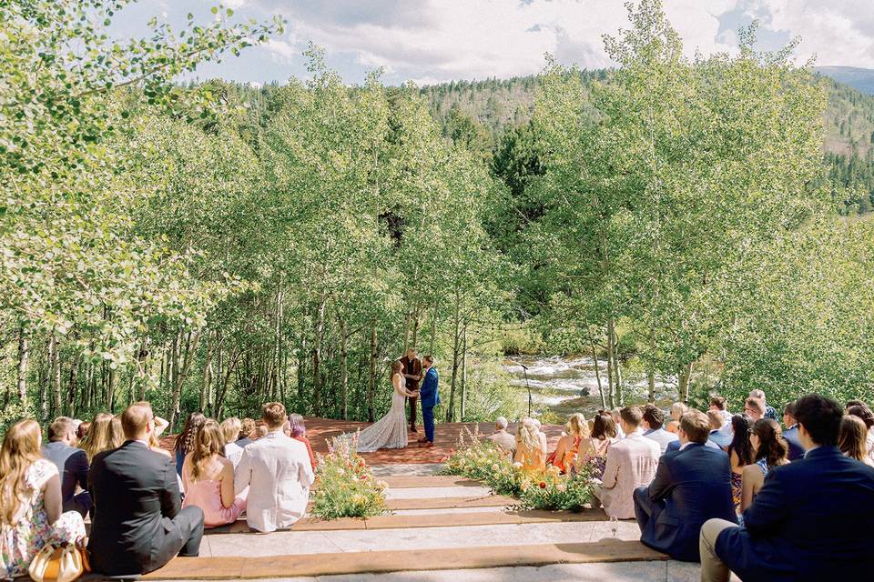 River Run ceremony in summer