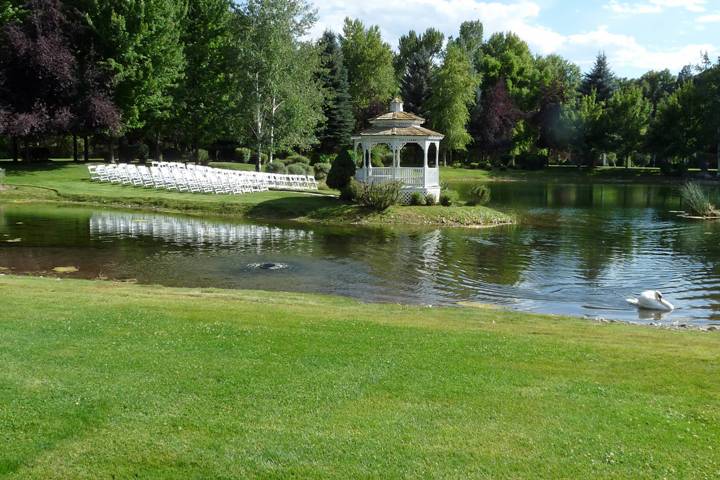 Ceremony Setup at Gazebo