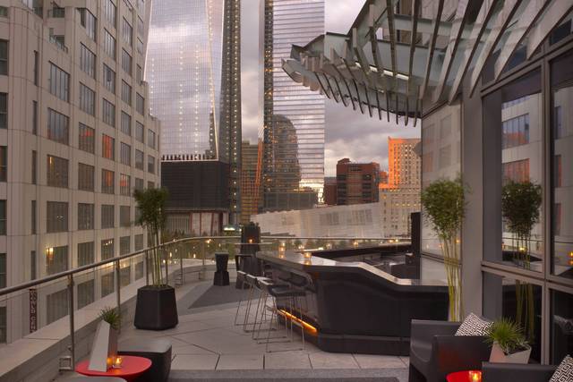 Terrace west with view