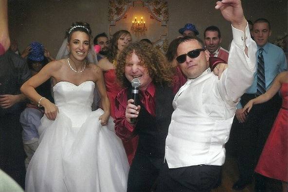 The couple and their guests