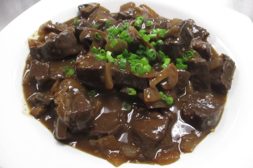 Marinated beef tips