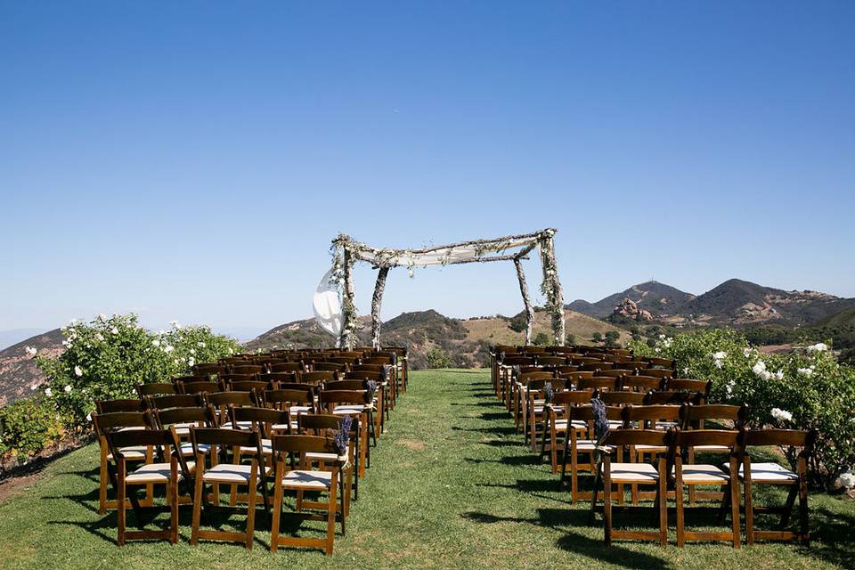 Wedding ceremony area