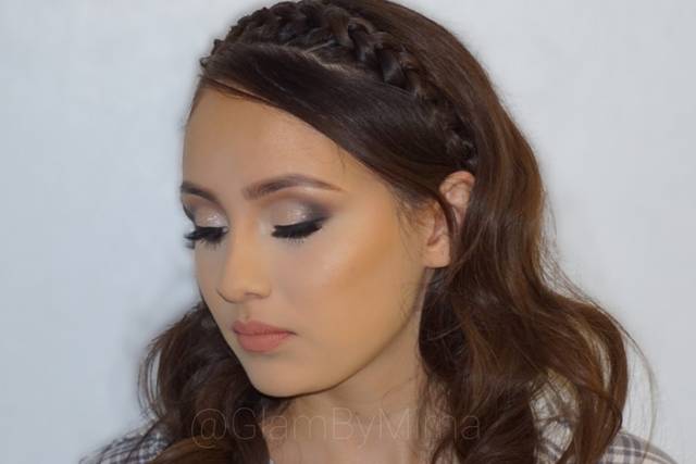Hairdo and makeup