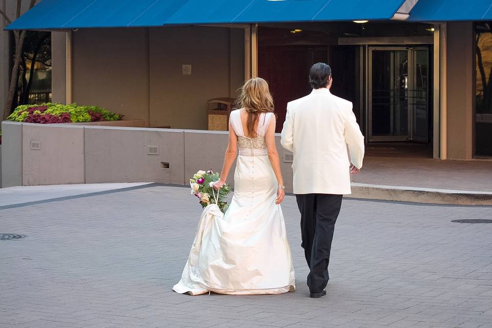 Couple walking