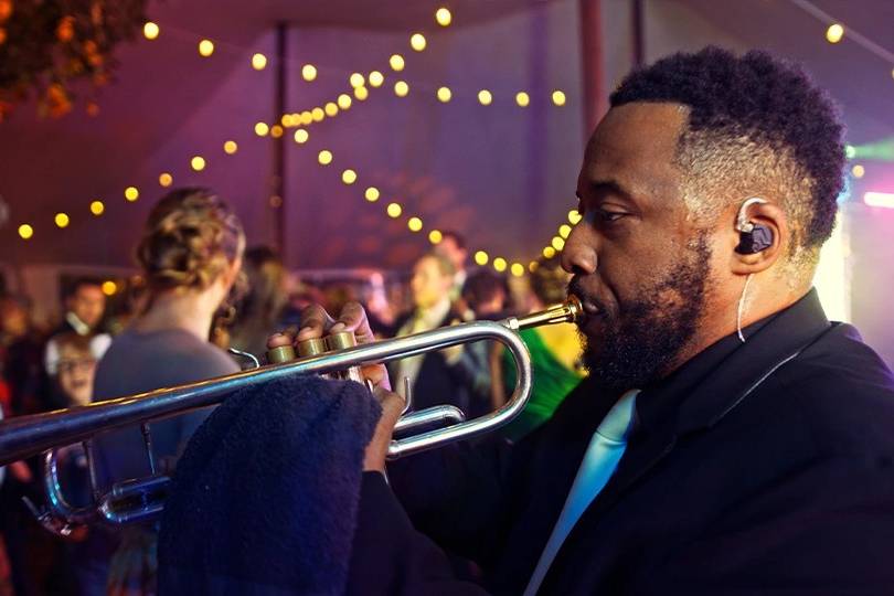 Cullen on trumpet