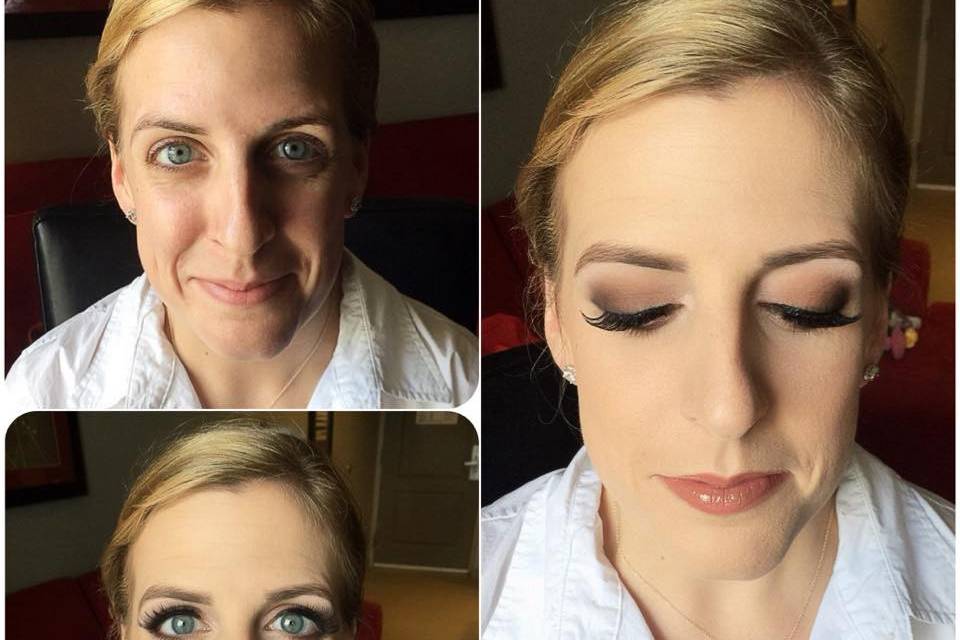 Earth tones | before and after makeup