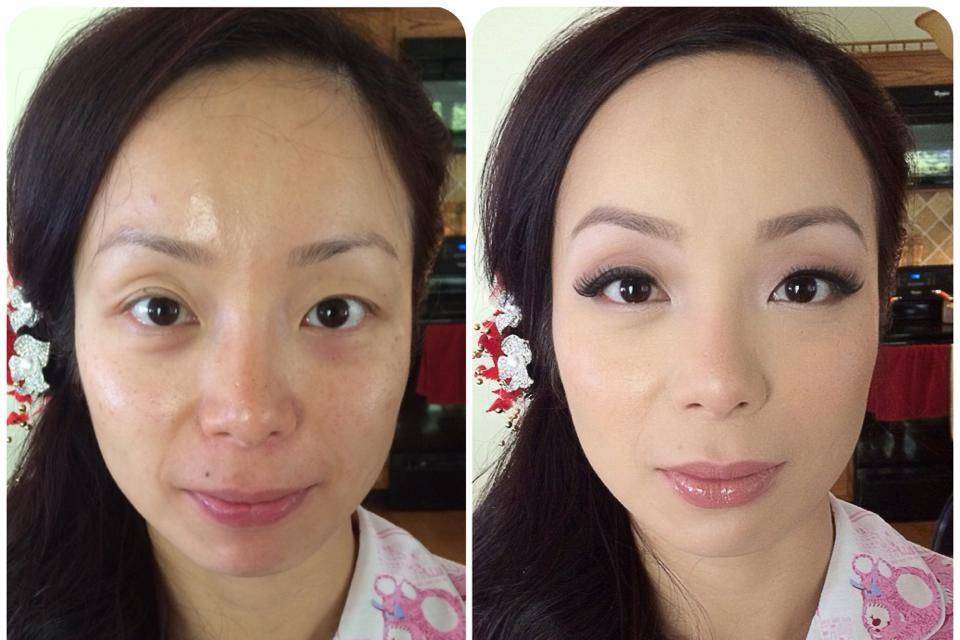 Natural look | before and after makeup