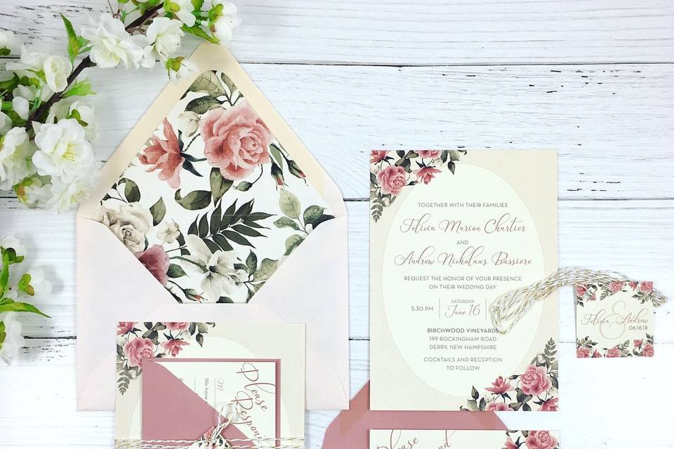 Blush and Mauve Floral