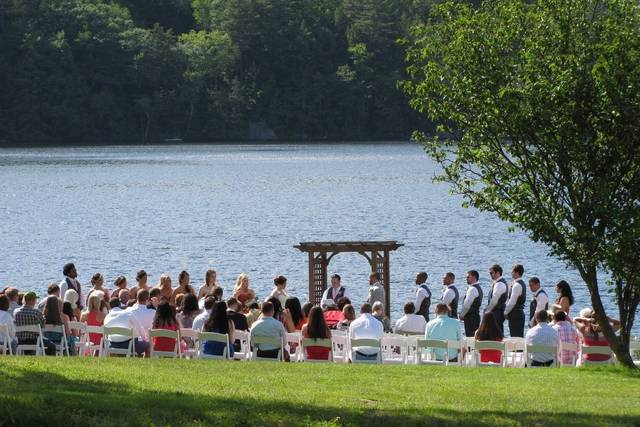Outdoor wedding ceremony