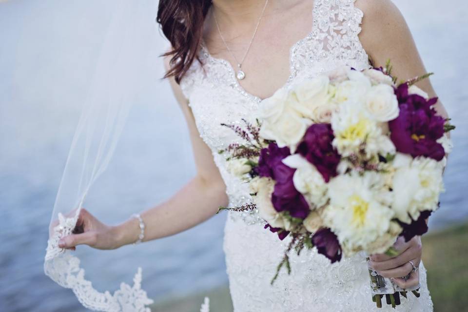 Beautiful Bride on the Lake