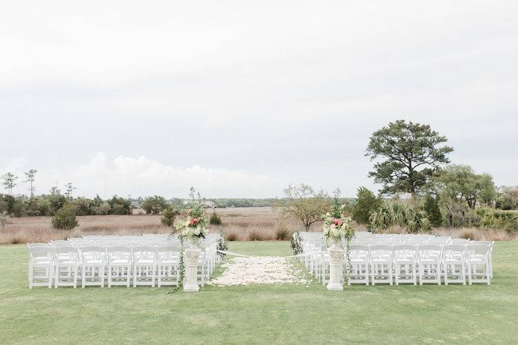 Setup for ceremony