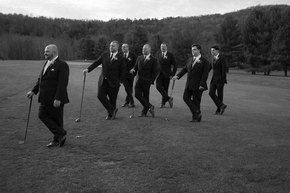 Golfing Groomsmen