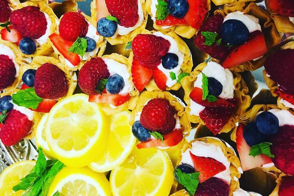 MIxed Fruit in Phyllo Shells