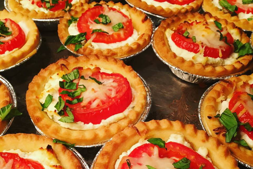 Tomato and goat Cheese tarts