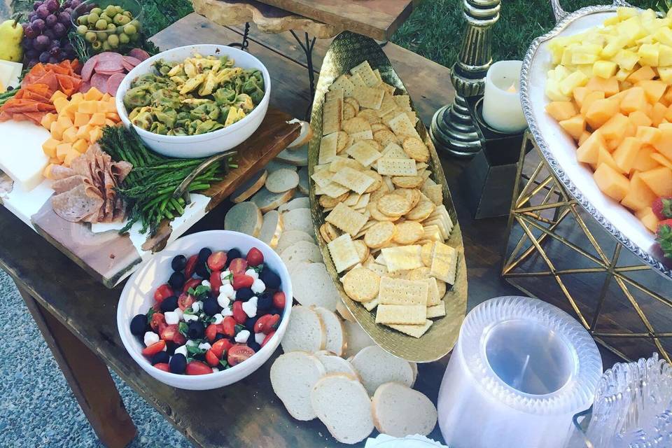 Cheese appetizer display