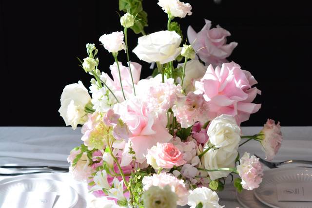 Pink Centerpieces