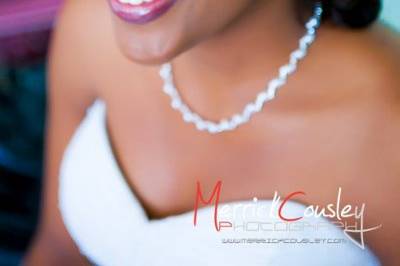 Alaine shows off her wedding day look. Photography: Merrick Cousley