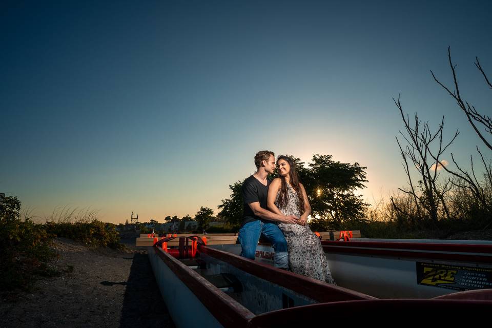 Romantic shot of couple