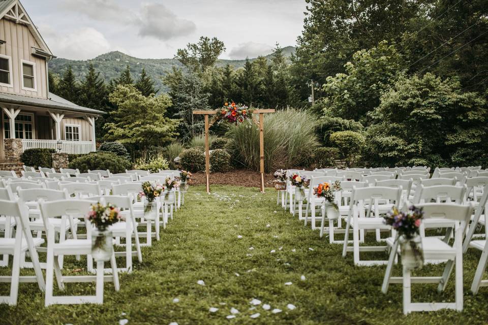 Ceremony site with a view!