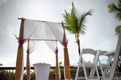 Wedding ceremony area