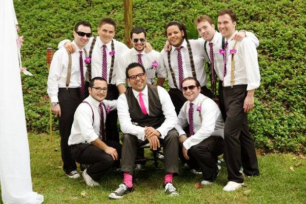 Groom and groomsmen